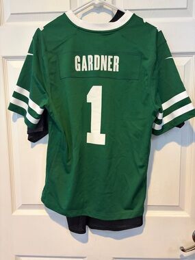 NFL Green & White Gardner #1 Kids Jersey